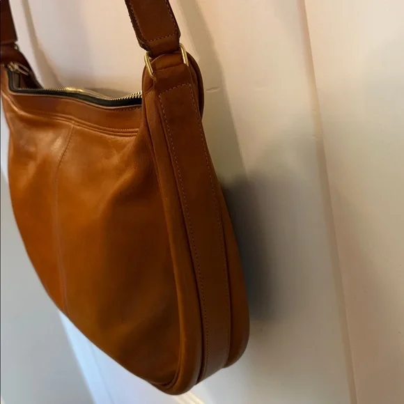 Vintage Coach Brown Leather Hobo Shoulder Bag - Picture 8 of 12